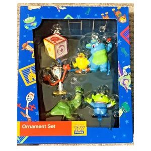 NEW Disney Parks TOY STORY Christmas Ornament Set Forky Rex Green Ducky Bunny